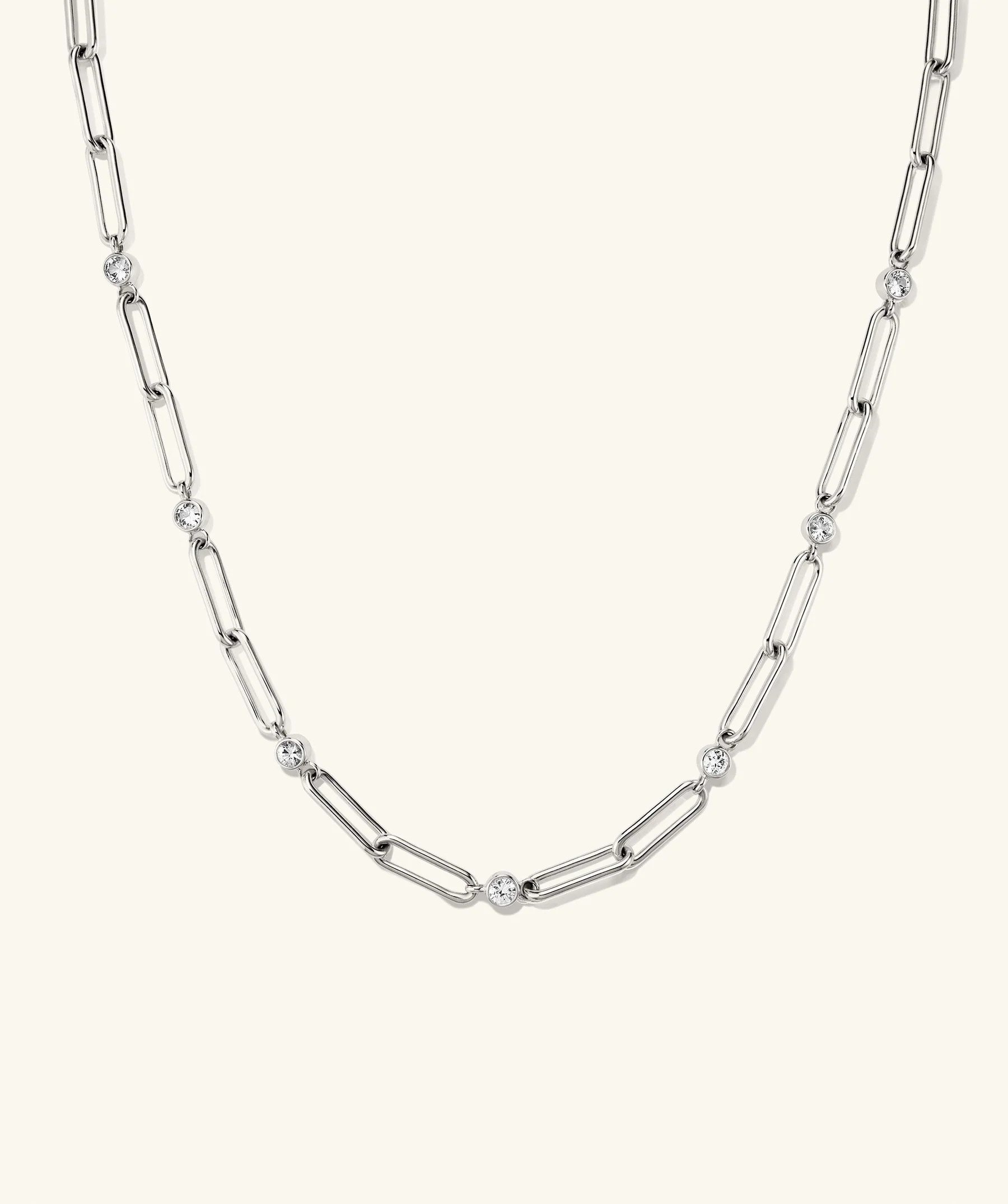 Zadie Lab Grown Sapphire Chain Necklace | Mejuri Fine Crew