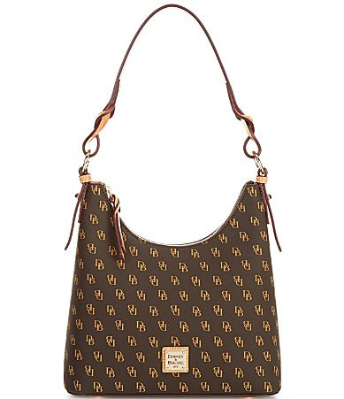 Dooney Bourke Bryce Logo Hobo Bag - Brown Tmoro | Dillard's