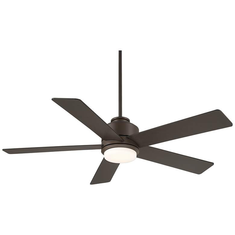 52" Casa Vieja Grand Palm Oil Rubbed Bronze LED Damp Rated Fan - #9332E | Lamps Plus | Lamps Plus