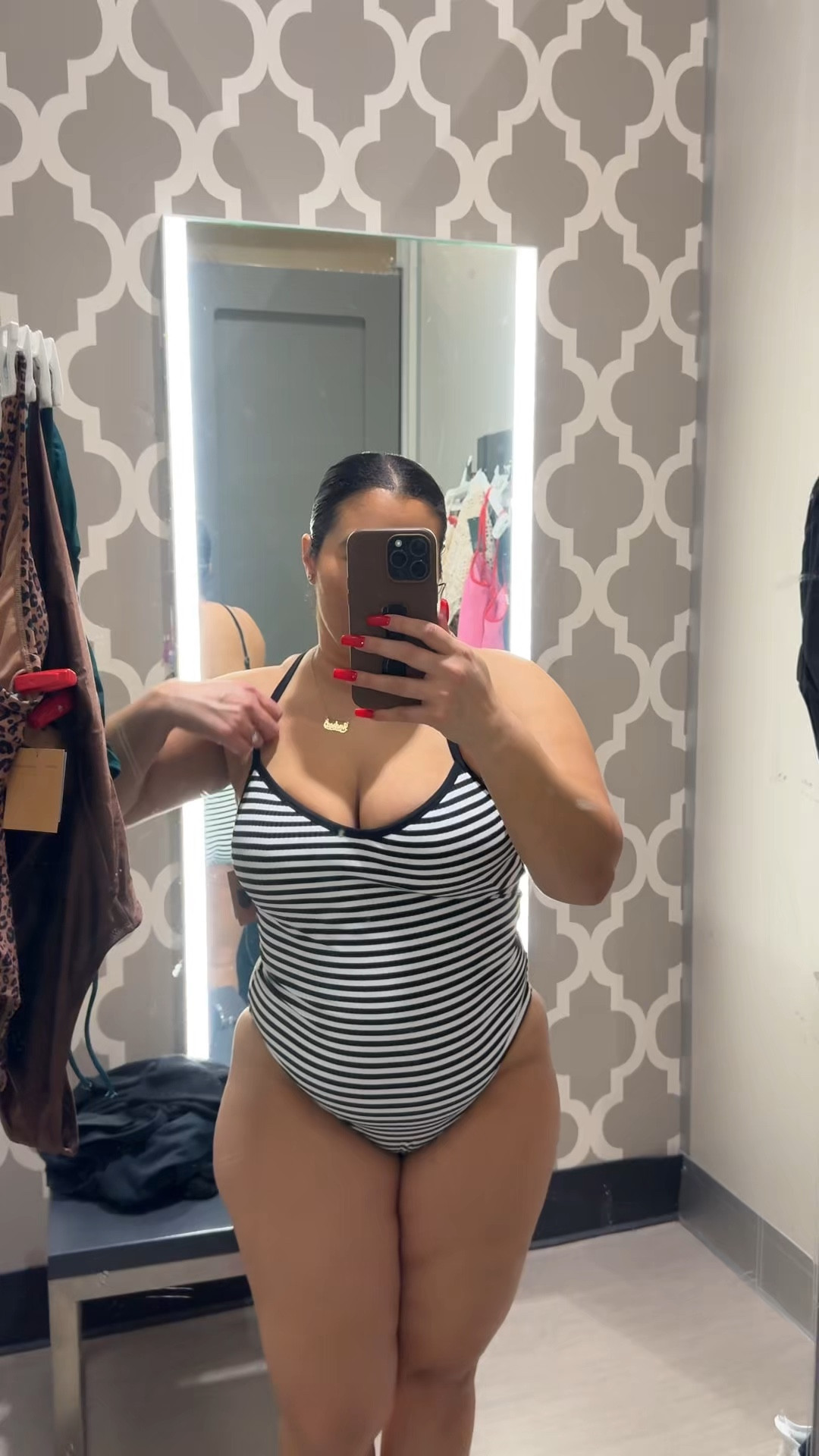 Vacation outfit 
Resort wear 
Swimsuit 
One piece bathing suit 
Target swimwear 
Midsize outfit 
Curvy outfit 
Watch now 
Target finds 

Swimsuit - size large / I feel like I could have sized down to a medium 
Cover up- large / tts / pants a little long from the feet 

#LTKWatchNow #LTKMidsize #LTKSwim