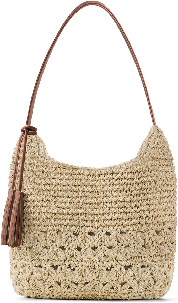 Hand Woven Straw Purses for Women 2026, Adjustable Large Beach Bag Summer Beach Tote Shoulder Bag... | Amazon (US)