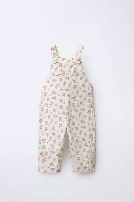 LONG FLORAL OVERALLS | Zara US