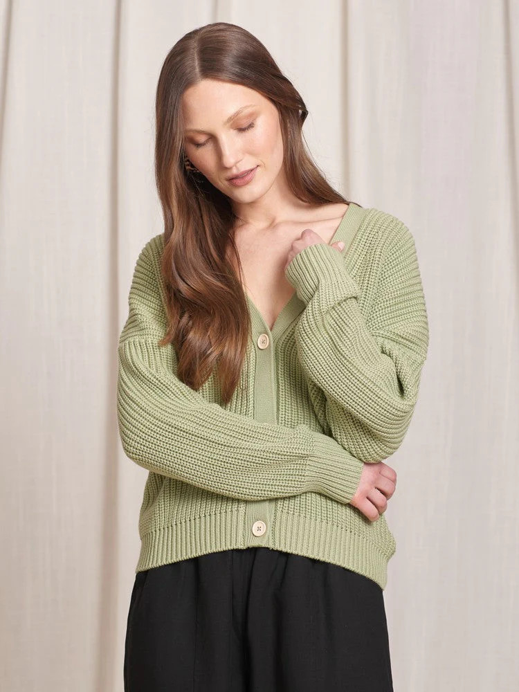 Shelter Cotton Cardigan Desert Sage | Tradlands