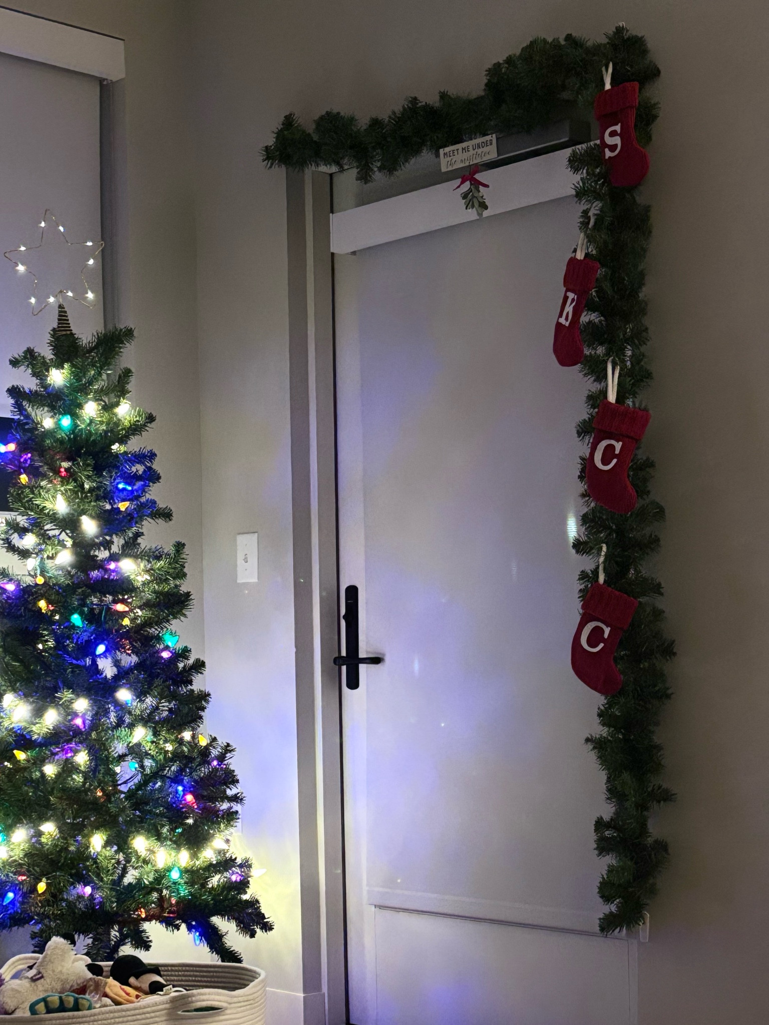 Garland & stocking decoration idea!!! We have the mini size of the stockings & I can’t find the exact garland I used but linked a few similar ones?

#LTKHoliday #LTKSeasonal #LTKHome