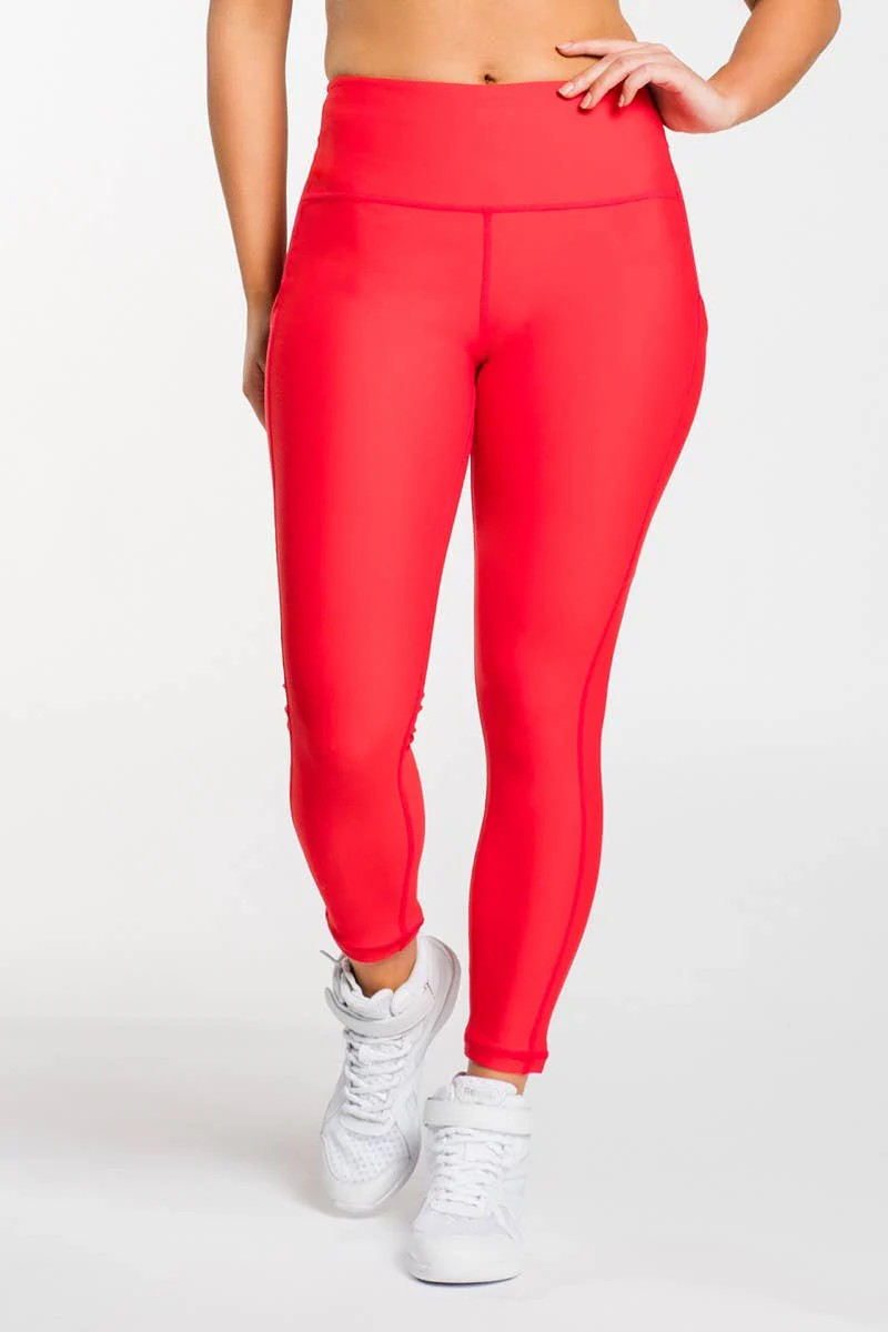Iconic Legging in Red | Rebel Athletic
