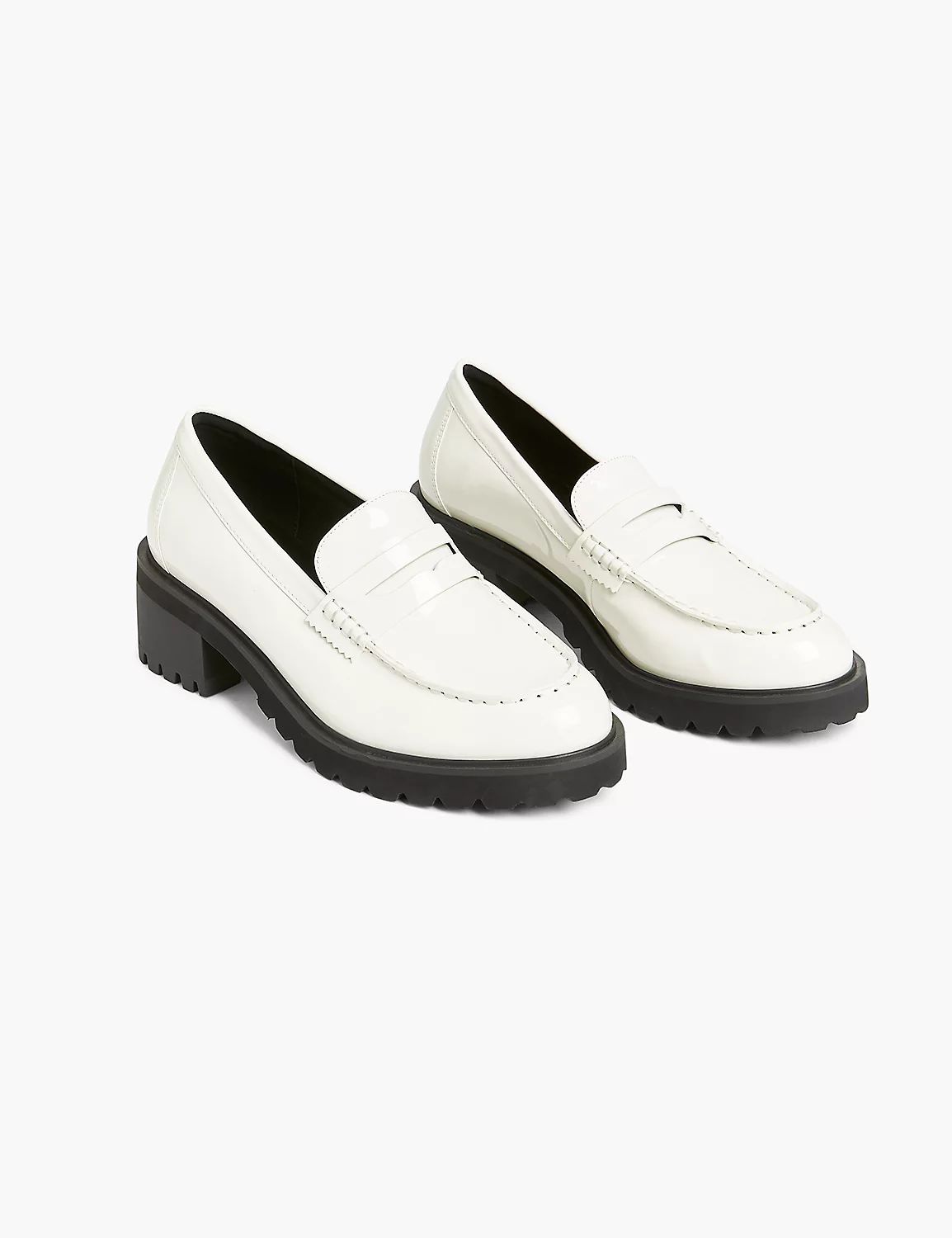 Dream Cloud Patent Faux-Leather Lug Sole Loafer | LaneBryant | Lane Bryant (US)