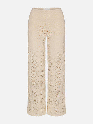 The Crochet Pant -- Cream | Frame Denim