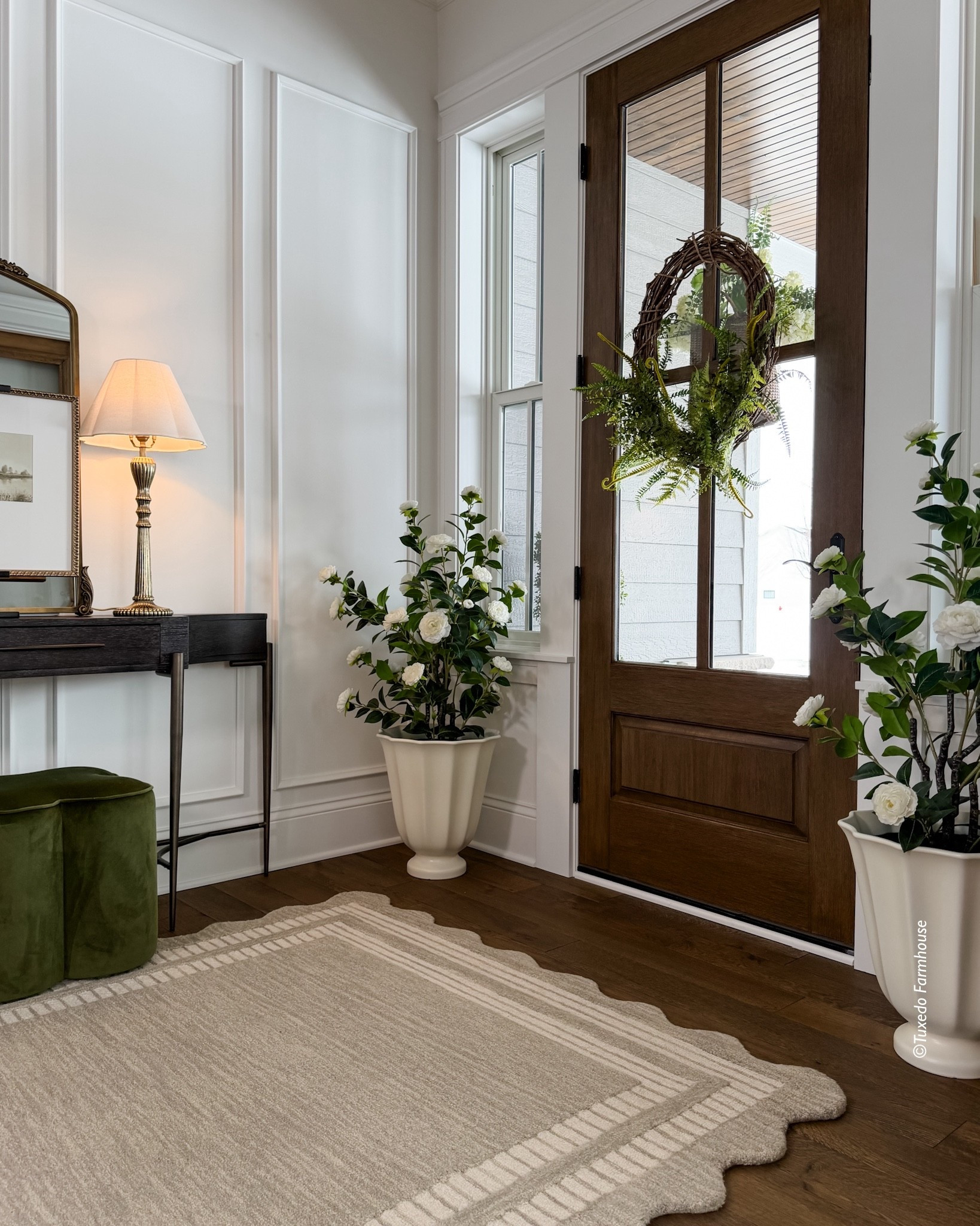 These faux camellias are so pretty inside while I wait for spring outside. This spring door wreath is large. I use it inside and out.

Seasonal, home decor, accent chairs, rugs, wall art, frames, pillows, lamps, baskets, candles, books, coffee tables, ottomans, trays, bowls, consoles, accent tables
 

 #LTKSeasonal #LTKHome #LTKSaleAlert