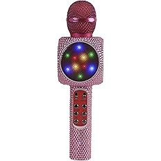Sing-Along Bling Bluetooth Karaoke Microphone and Bluetooth Stereo Speaker All-in-One (Pink Bling... | Amazon (US)