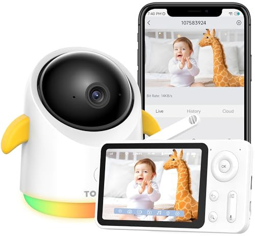 Baby Monitor with Camera and Audio WiFi/No WiFi: Baby Monitor WiFi Smartphone APP Control NightVision 4.3' Screen Smart Video Baby Monitor with Remote PTZ 2-Way Talk Motion & Cry Alert(Only 2.4G WiFi) | Amazon (US)