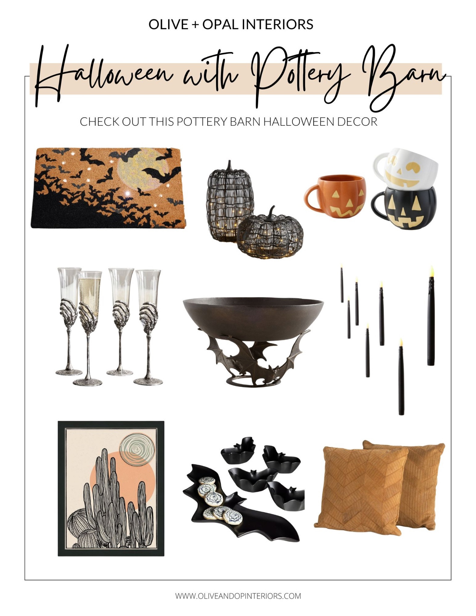Check out these spooky Halloween Decor items from Pottery Barn!
.
.
.
Pottery Barn
Halloween Decor 
Bats 
Pumpkins 
Skeletons
Drink-ware
Candles
Art
Pillows 
Outdoor Rug


#LTKHalloween #LTKhome #LTKSeasonal