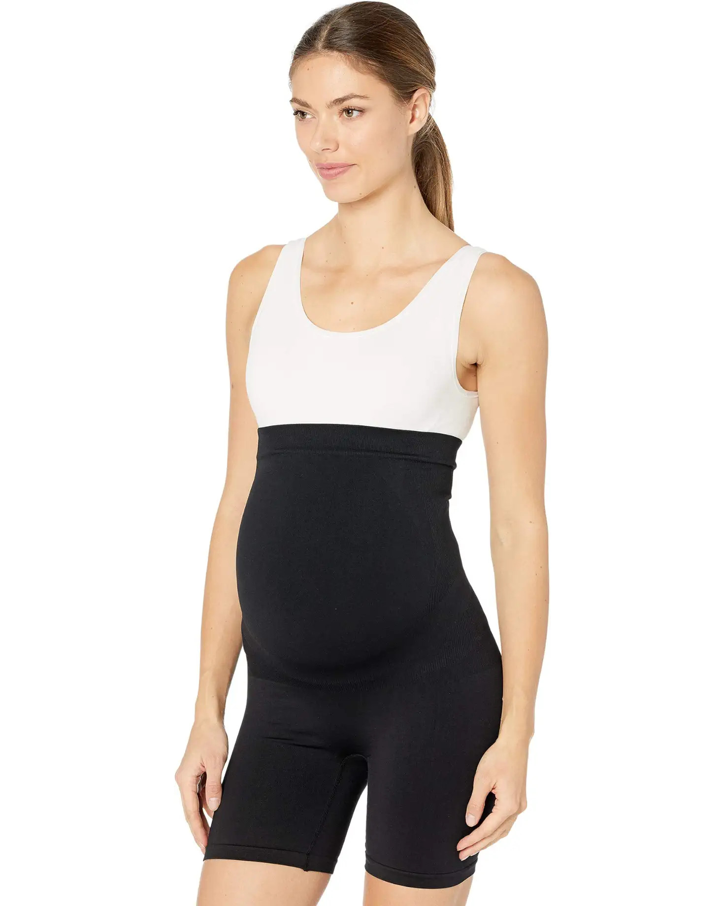 BLANQI Maternity Belly Support Activewear Biker Shorts + Yoga Athletic Pregnancy Girlshorts | Zappos