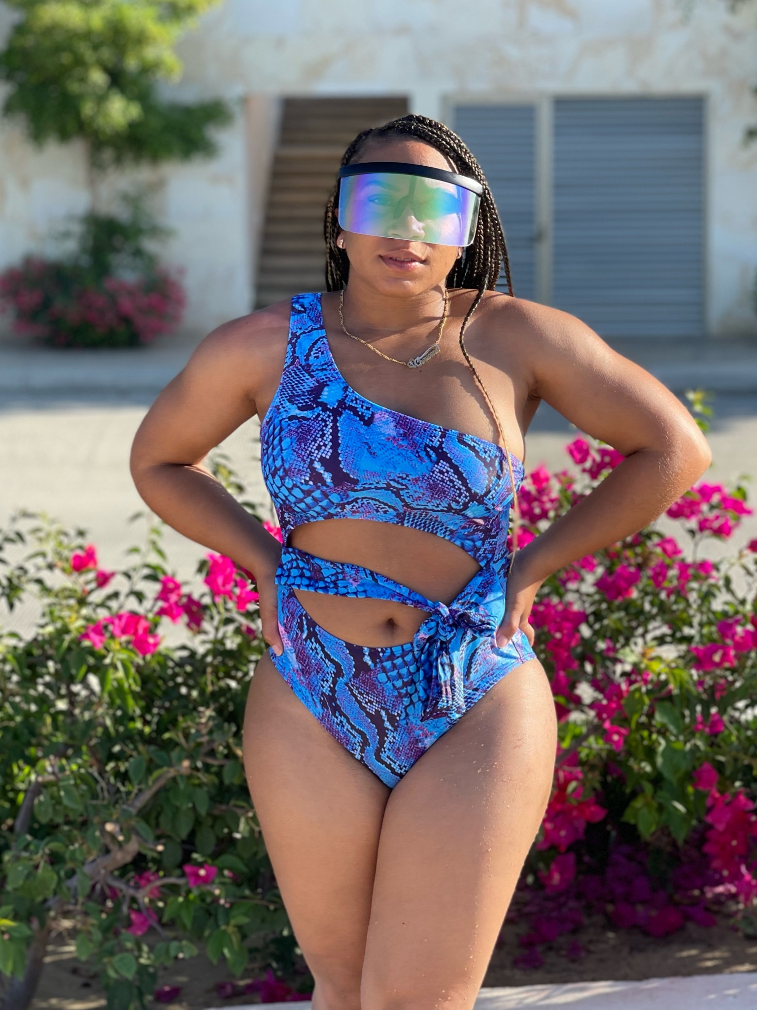 Loved this one piece! I felt it showed just the right the amount of skin and provided some coverage for stomach. It also has great stretch of course. Fits true to size. I’m wearing a size medium. 

#LTKswim #LTKstyletip #LTKfindsunder50