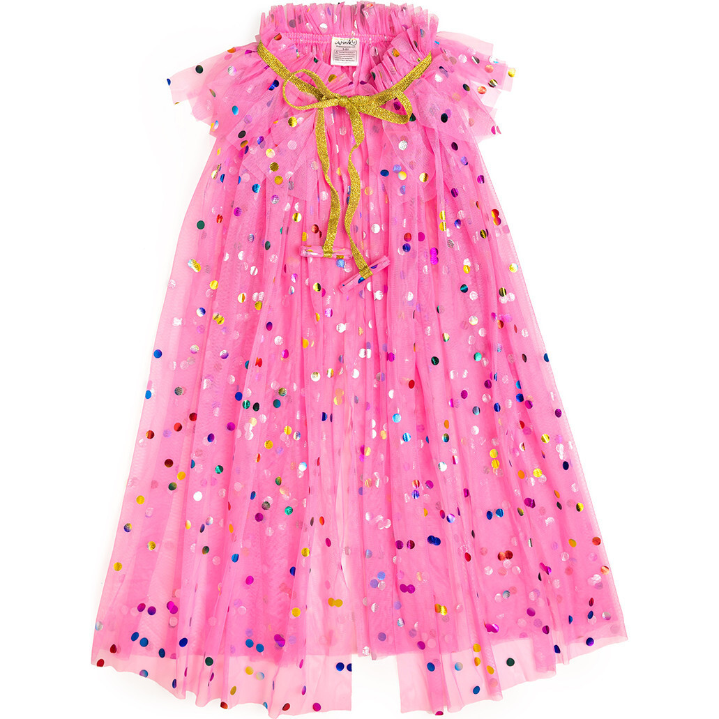 Raspberry Confetti Cape, Pink | Maisonette