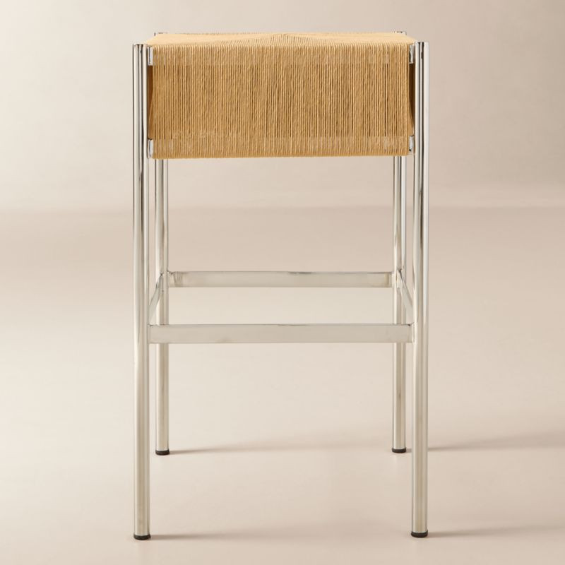 Haulm Natural Danish Cord Bar Stool by Kravitz Design | CB2 | CB2