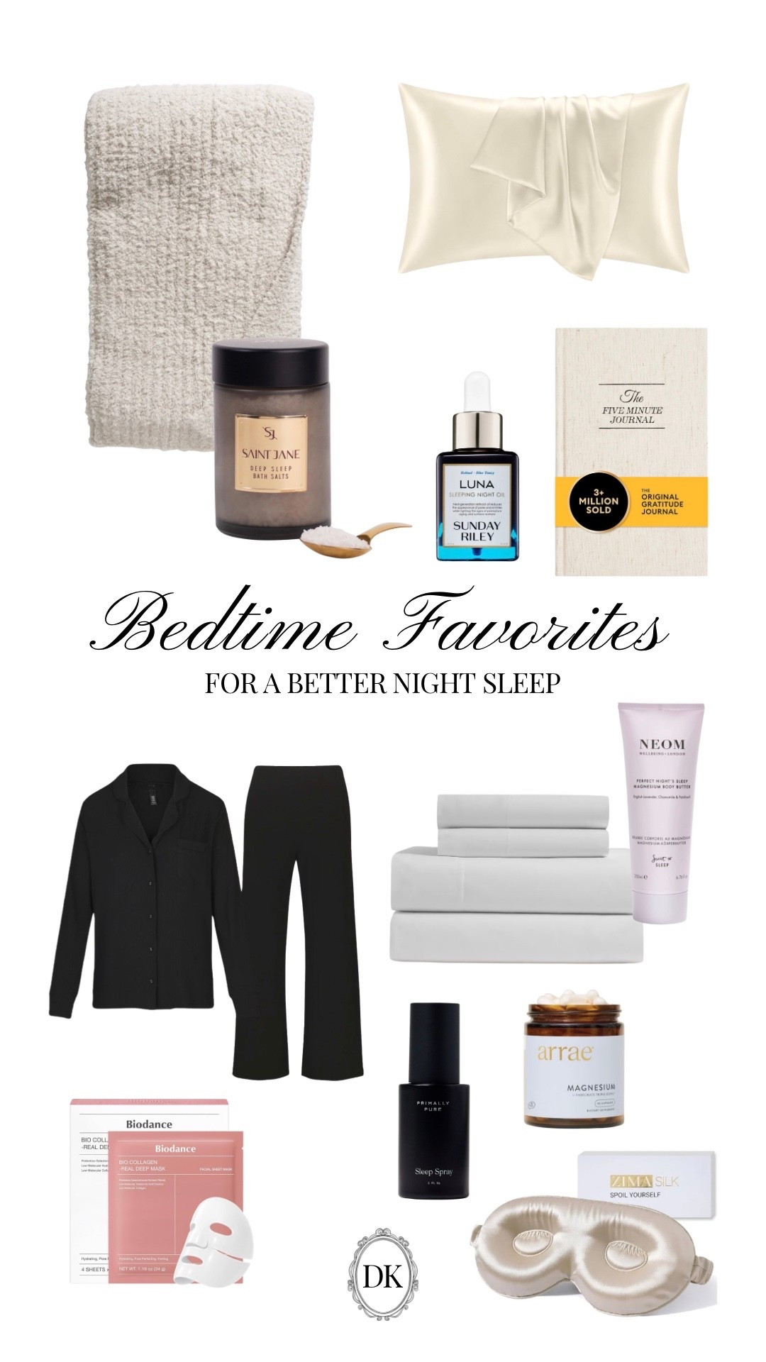 Bedtime favorites for a better night sleep 🤍✨ 

#LTKselfcare #LTKBeauty