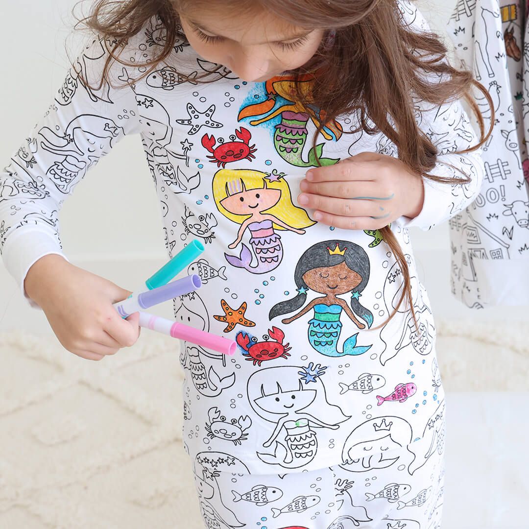 ColorMe Pajama™ Two Piece Set | Mermaid Magic | Caden Lane