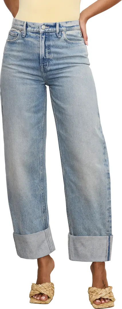 Good American Good Standard High Waist Ankle Barrel Jeans | Nordstrom | Nordstrom