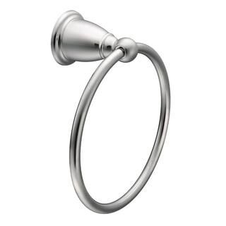 MOEN Brantford Towel Ring in Chrome YB2286CH | The Home Depot