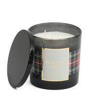 21oz Plaid Winter Pine Scented Candle | TJ Maxx