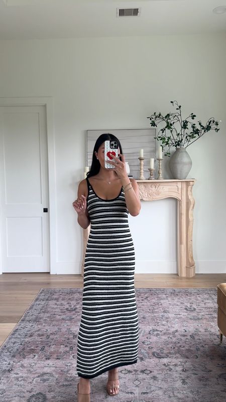 Target Knitted Stripe Maxi Dress! 

Perfect for a coverup and can be dressed up or down for the summer! 

Size: XS for reference 

#LTKStyleTip #LTKSwim 

#LTKSeasonal