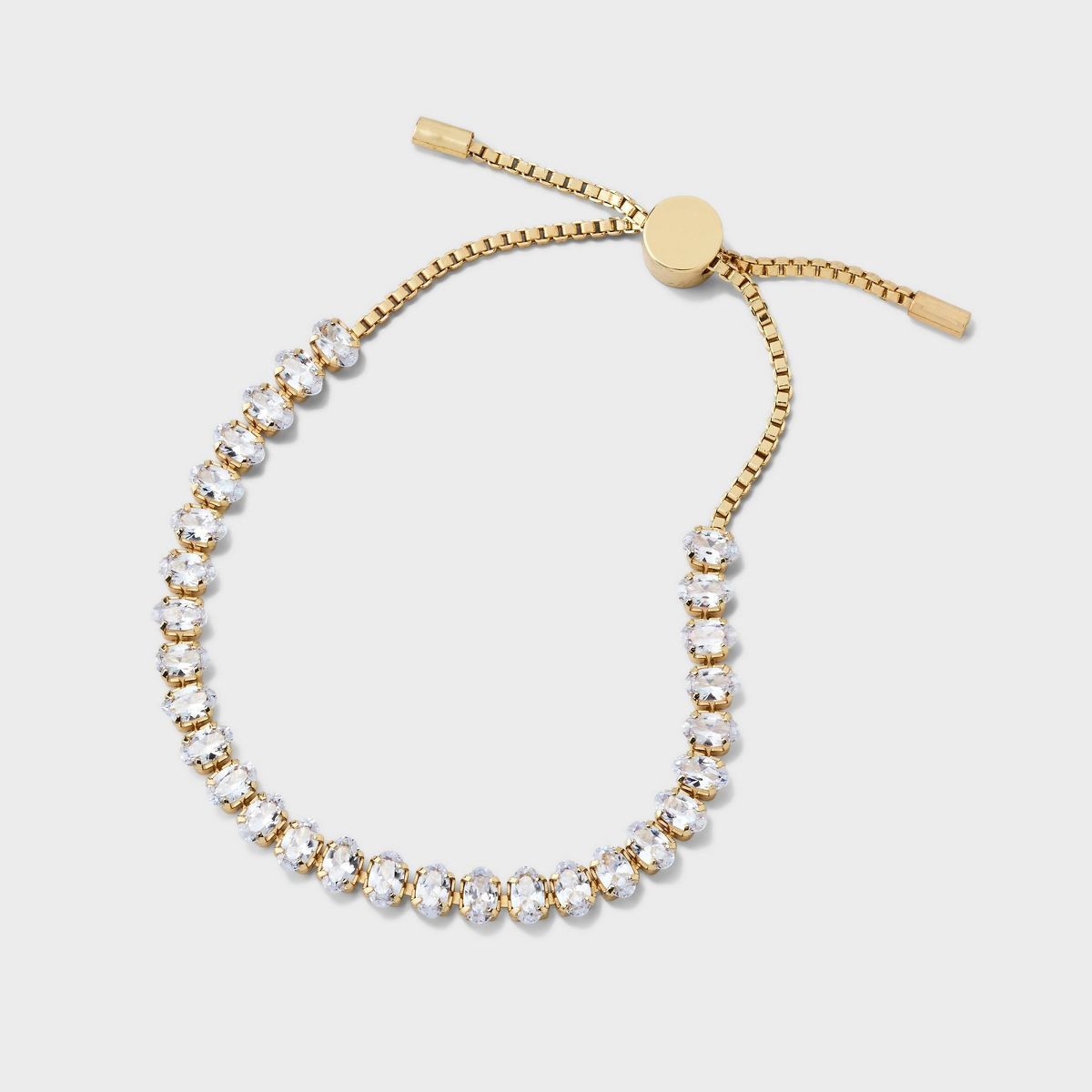 SUGARFIX by BaubleBar Pull-Tie Tennis Bracelet - Gold | Target