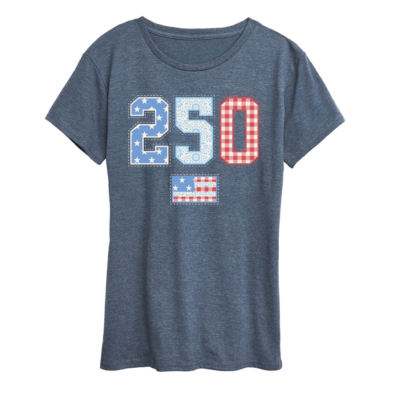 Instant Message - 250 Americana Quilt - Women's Short Sleeve Graphic T-Shirt | Walmart (US)