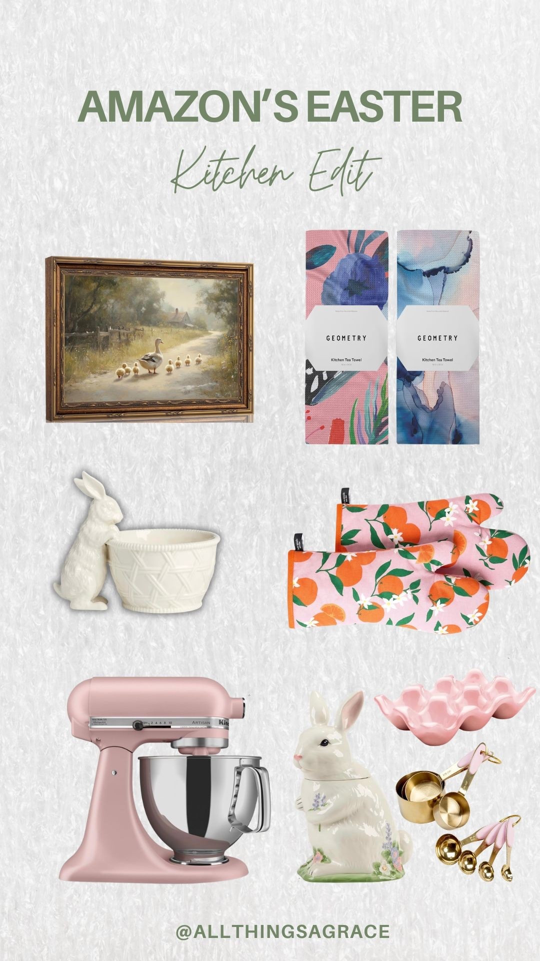 Spring in the kitchen just got a little cuter. 🐰🌷 Sharing some of my favorite Amazon Easter finds to freshen up your space this season! 

#amazonfinds #easterdecor #springdecor #kitchendecor #amazonhome

#LTKHome #LTKSpringSale