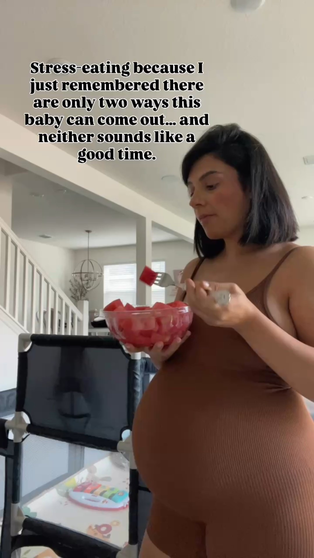 Stress-eating because I just realized…
there are only two ways this baby is coming out—
and I’m not mentally prepared for either. 😅
#SendSnacks #NotTheBirthPlanIGuessed

#Pregnant #Pregnancy #PregnancyJourney #30WeeksPregnant #MillennialMom #ExpectingMom #ThirdTrimester #PreggoLife #FunnyReels #Relatable #PregnancyHumor #BirthPlan #GivingBirth #BirthPlanning #Millennials #30Something #MomToBe #Expecting #MaternityHumor #RelatableAF #explorepage #explore #momlife #momhumor #momcomedy 