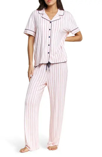 Honeydew All American Short Sleeve Pajamas in Marzipan Stripe at Nordstrom Rack, Size X-Large | Nordstrom Rack