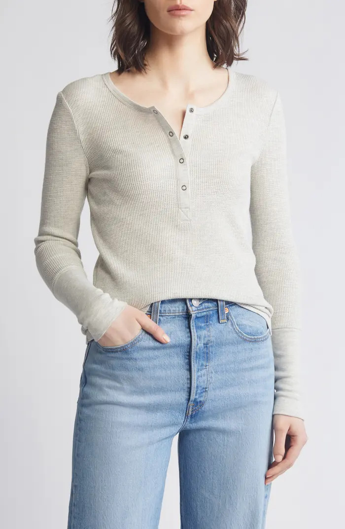 Forever Thermal Knit Henley | Nordstrom