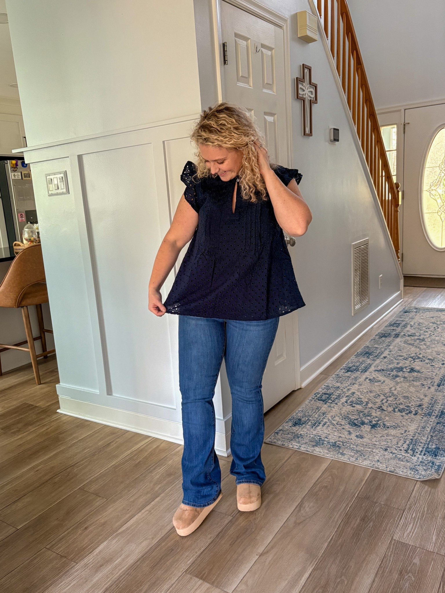 Flutter sleeve top and Levi jeans 🫶 perfect spring combo!

#LTKdayinmylife #LTKmomlife #LTKootd