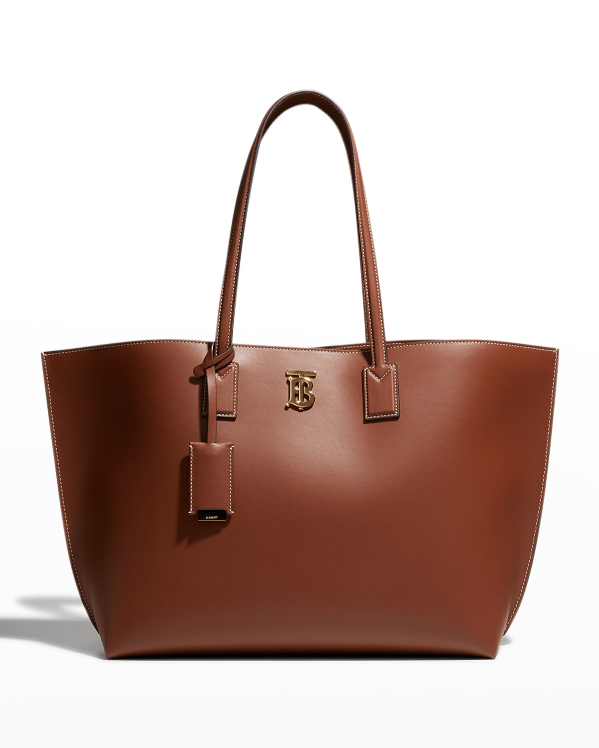 TB Smooth Leather Tote Bag | Neiman Marcus