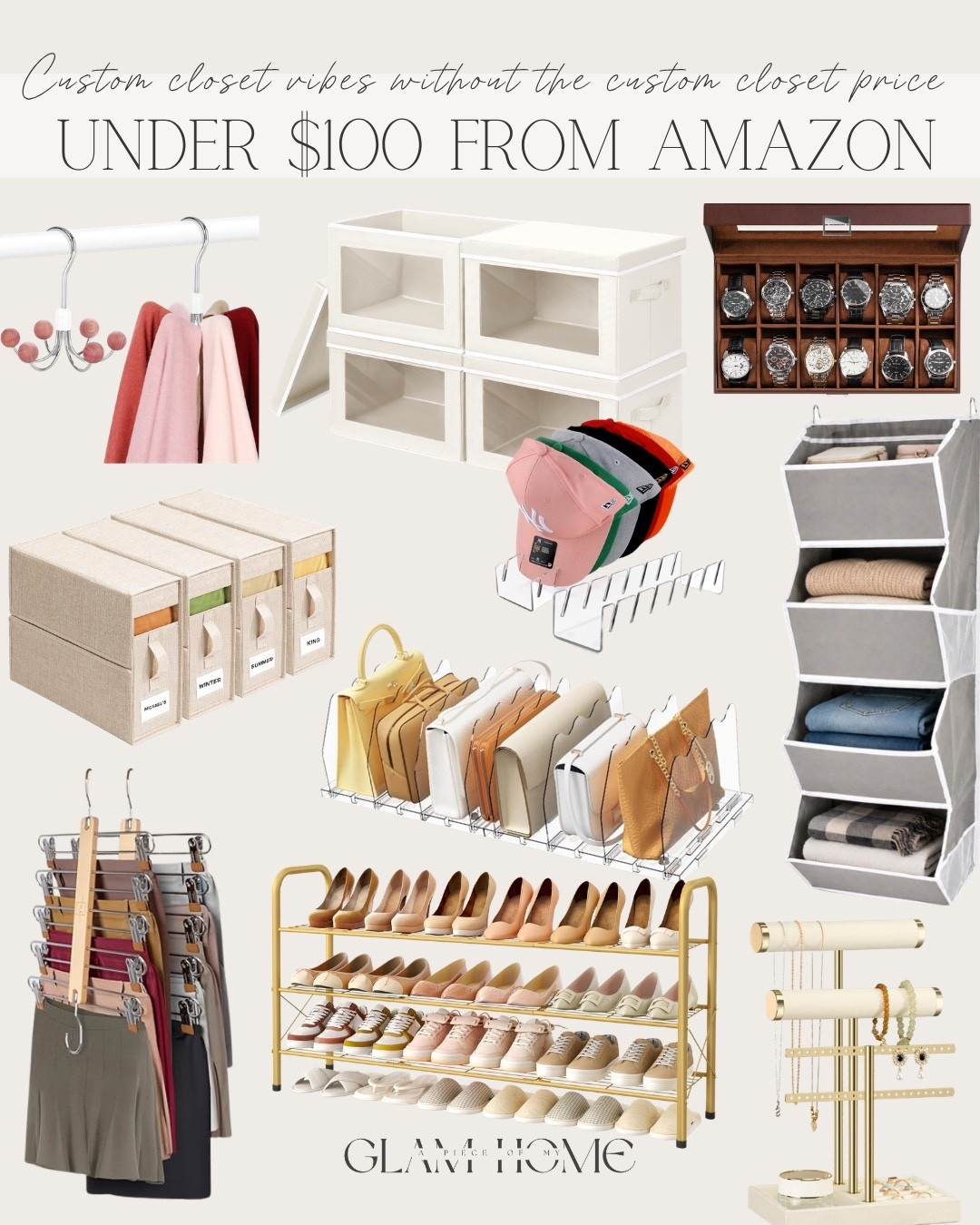 Amazon closet storage, closet organization, closet storage, closet organization ideas, Amazon organization finds, closet storage solutions, wardrobe organization, bedroom organization, clothes organization, clothing storage, shoe storage, shoe organization, handbag storage, accessory organization, jewelry organization, closet bins, storage baskets, closet shelves, hanging organizers, drawer organizers, dresser organization, small closet organization, small space storage, space saving organization, walk in closet organization, linen closet organization, organized closet, clutter free closet, closet makeover, closet essentials, Amazon home finds, home organization, organization hacks, affordable closet organization, functional storage, closet inspiration