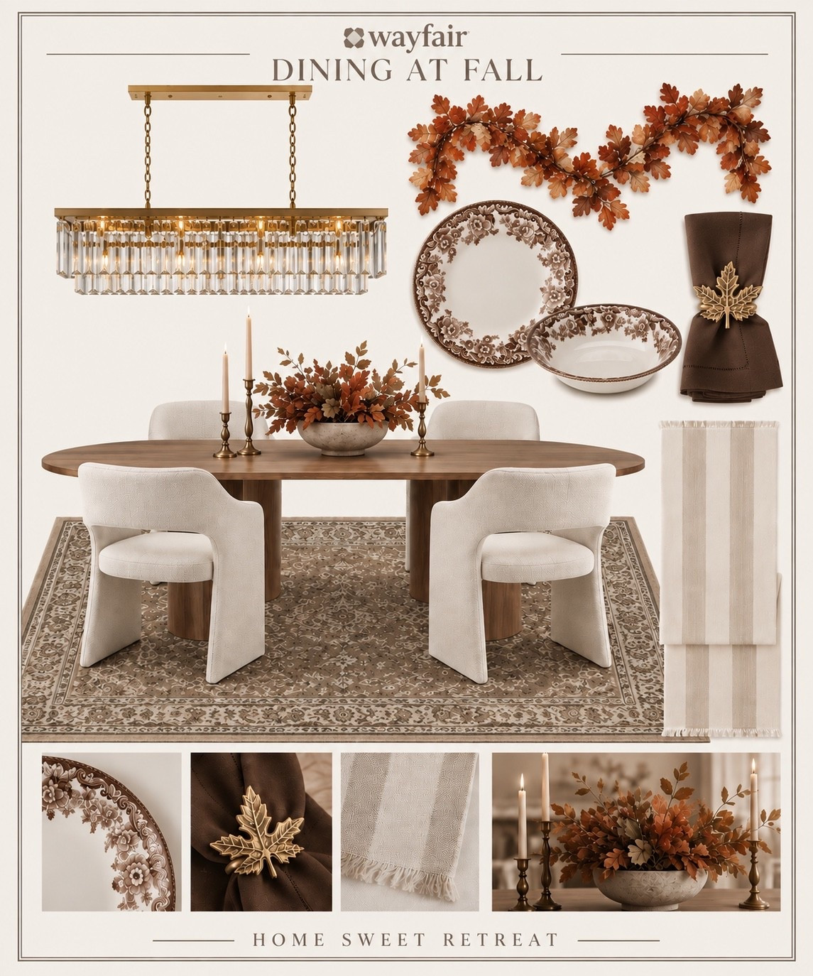 Wayfair dining finds for a warm, layered fall table 🍂🤎

Classic pieces, cozy tones + just enough seasonal detail to carry you through fall.

#LTKSeasonal #LTKHome