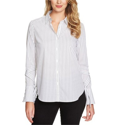 1.STATE Womens Wrap Sleeve Button Up Shirt, richblack, Medium | Target