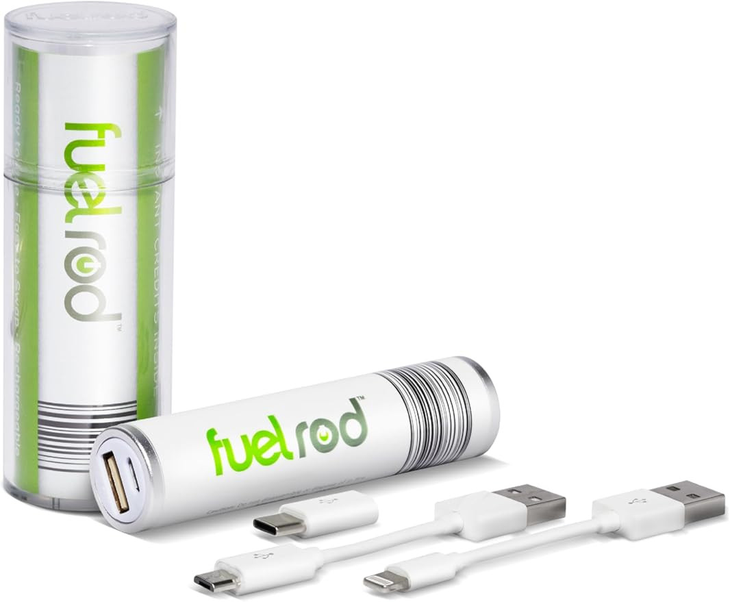 FuelRod Portable Charger Kit - Pack of 2 - Includes All Cables & Adapters Compatible with All Tab... | Amazon (US)
