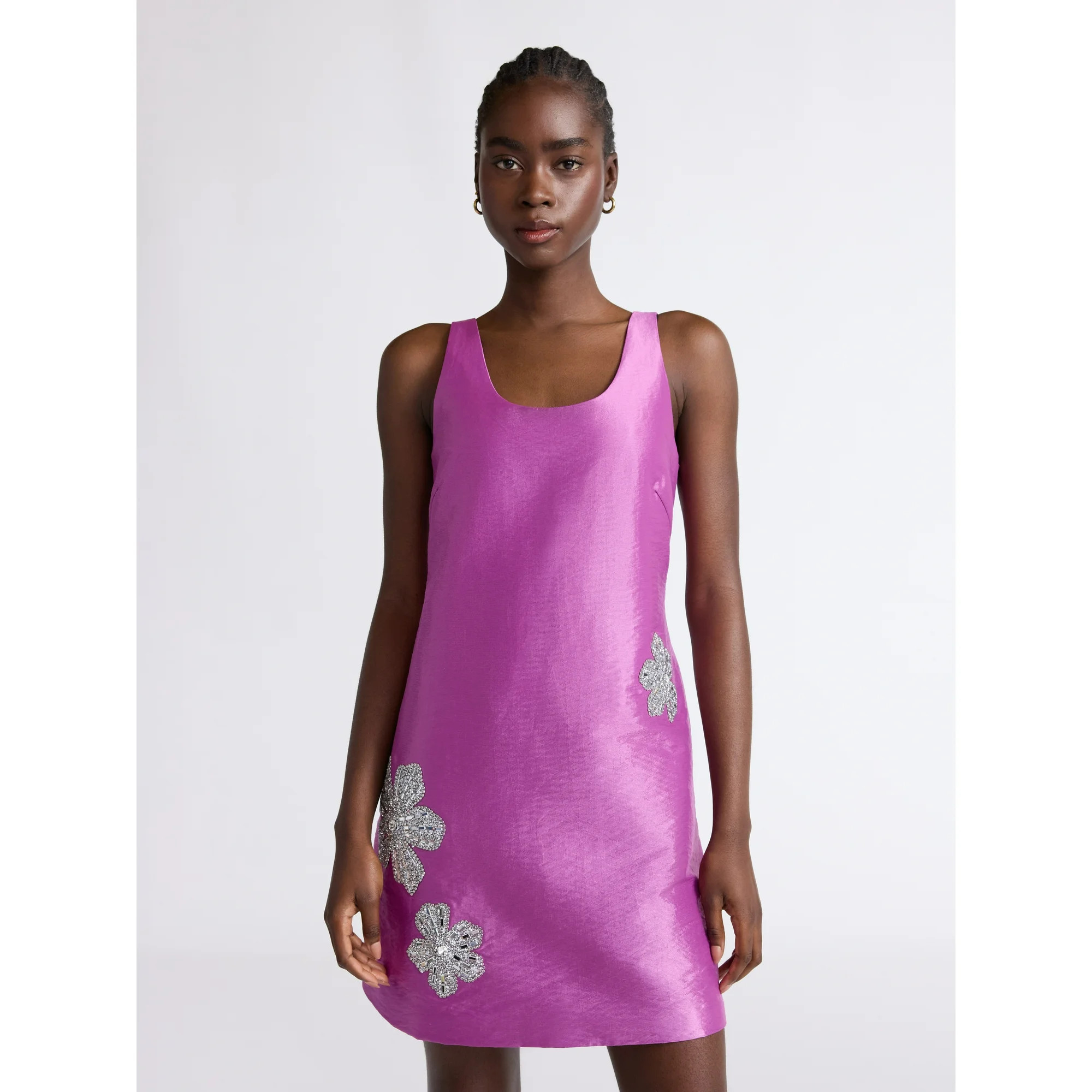 Scoop Women’s Embellished Taffeta Mini Dress, Sizes XS-XXL | Walmart (US)