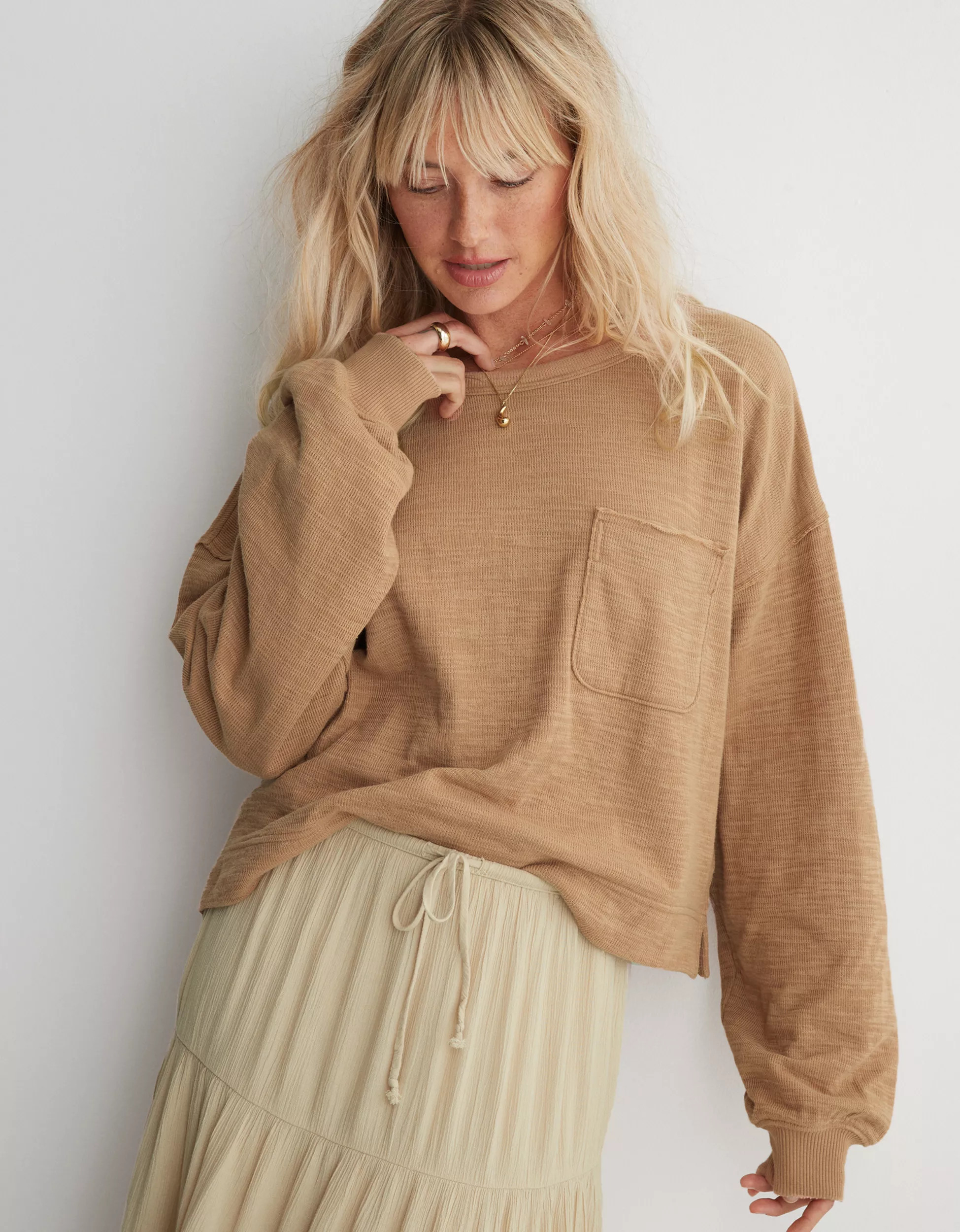 Aerie Endless Summer Crew Sweatshirt | American Eagle Outfitters (US & CA)