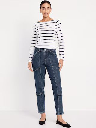 High-Waisted OG Straight Utility Jeans | Old Navy (US)