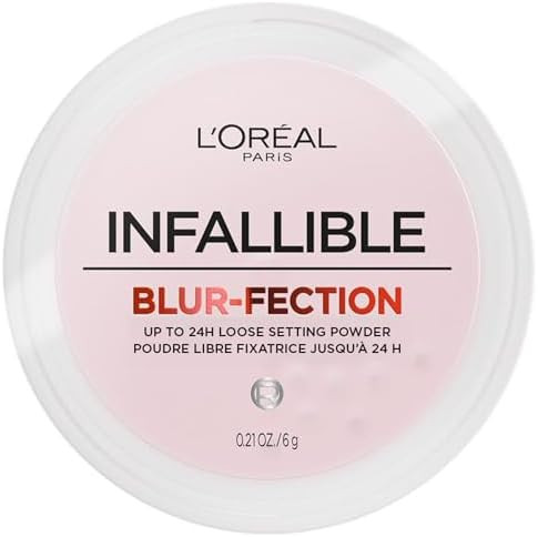 L'Oréal Paris Infallible Blur-Fection Loose Powder, Brightening Pink Setting Powder with Soft Ma... | Amazon (CA)