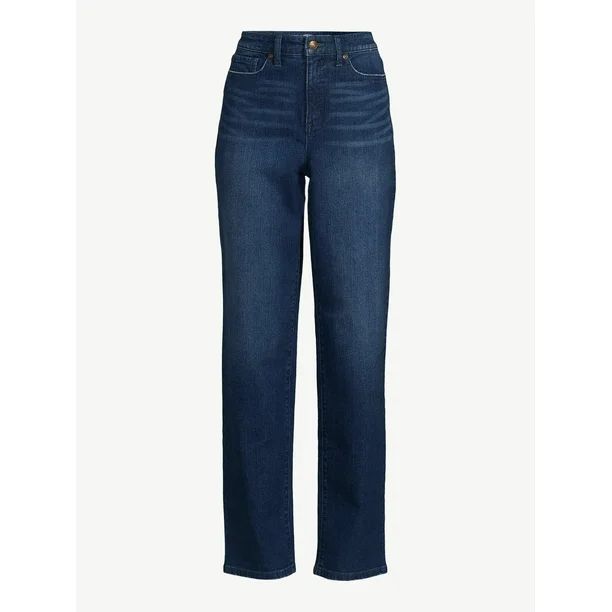 Scoop Women's Benton Ultra High Rise Straight Jeans - Walmart.com | Walmart (US)