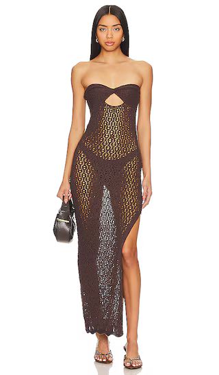 Marine Maxi Dress in Chocolate Brown | Revolve Clothing (Global)