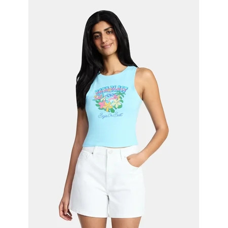 Mountain Dew Baja Blast Women's Graphic Tank Top, Sizes XXS-XXL | Walmart (US)