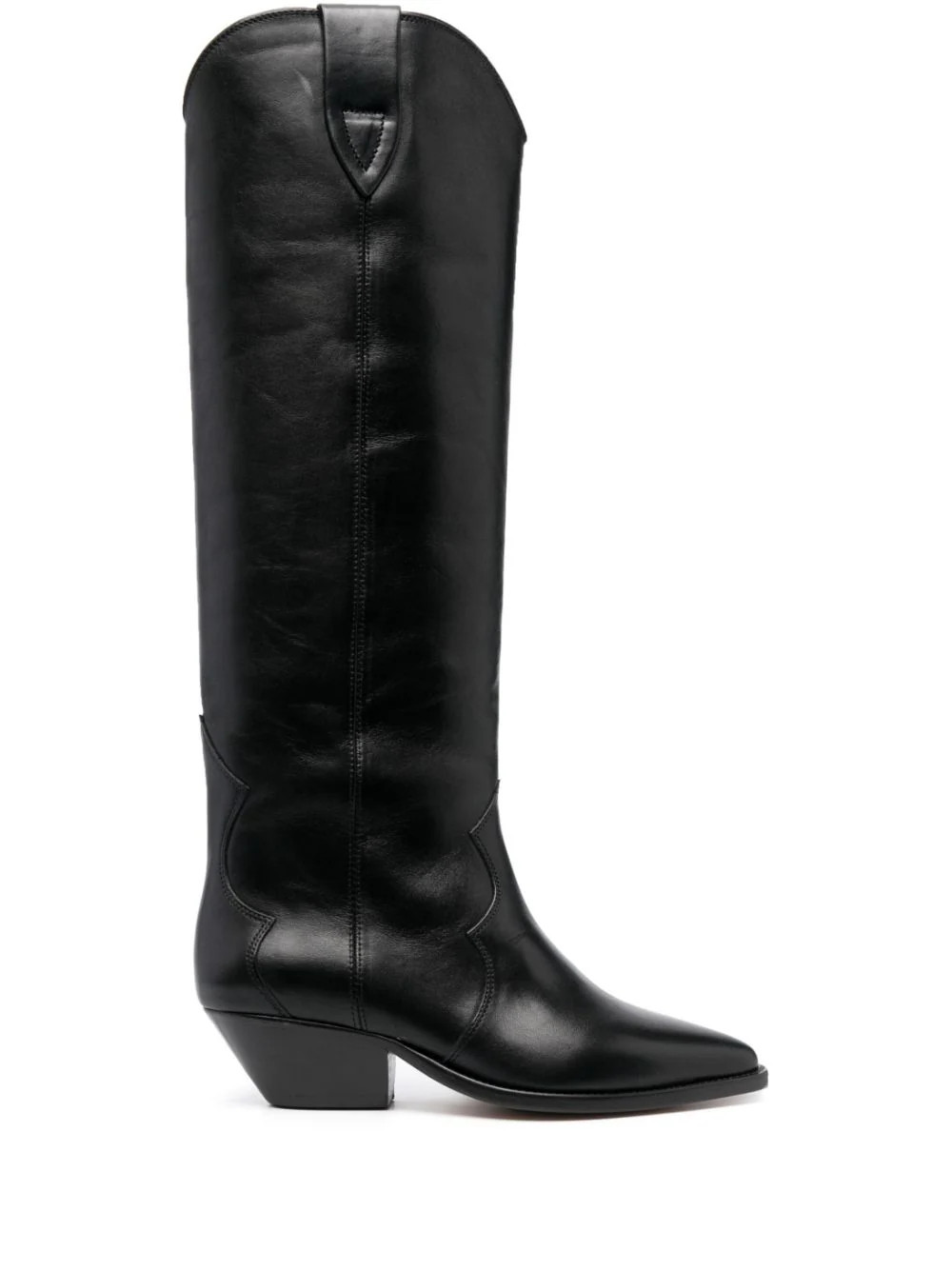 ISABEL MARANT Denvee 40mm leather cowboy boots - Black | Farfetch Global