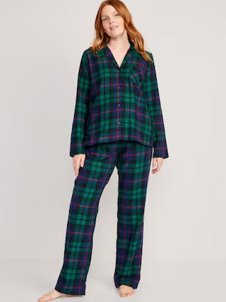 Matching Flannel Pajama Set for Women | Old Navy (US)