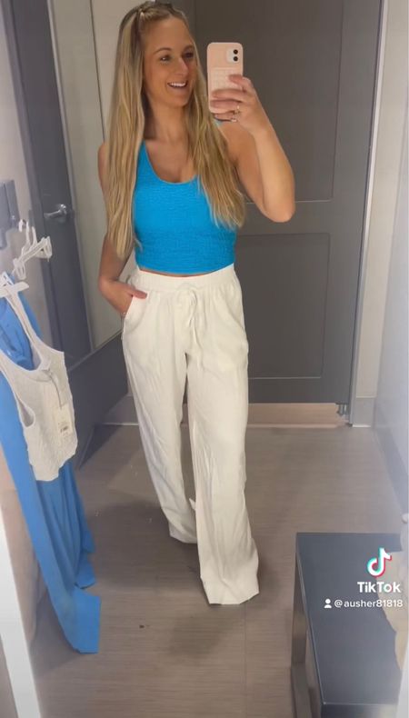 Another target score! Summer must haves = linen pants! Wearing a small in pants and XS in tank! 

#LTKunder50 #LTKsalealert #LTKstyletip