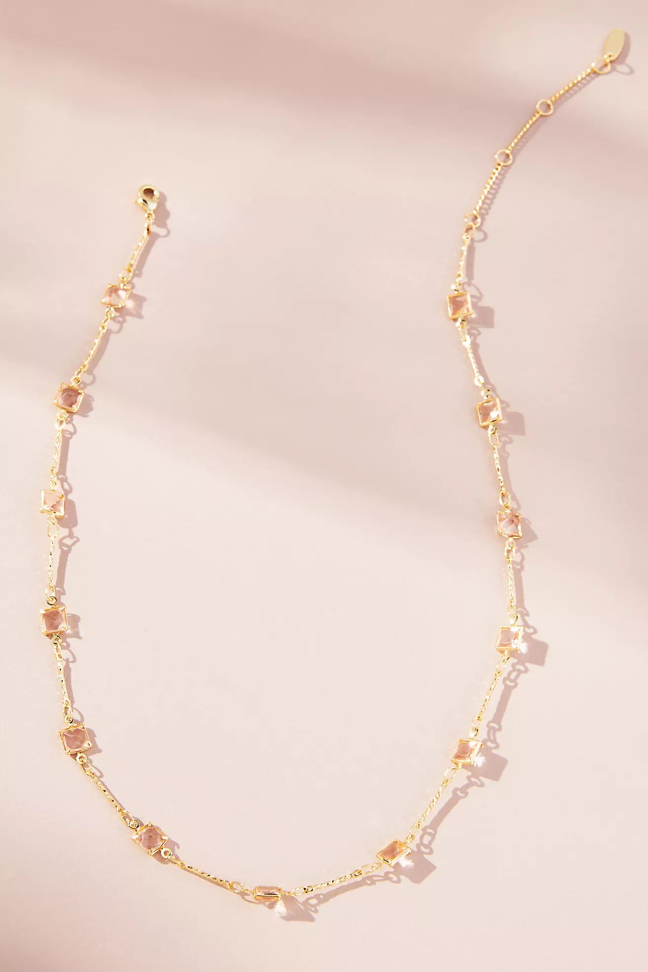 Glassy Squares Necklace | Anthropologie (US)
