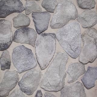 Z-BRICK 1 in.-2 in. x 10 sq. ft. Concrete Field Stone Veneer, Assorted sizes and Shades of Gray Z... | The Home Depot