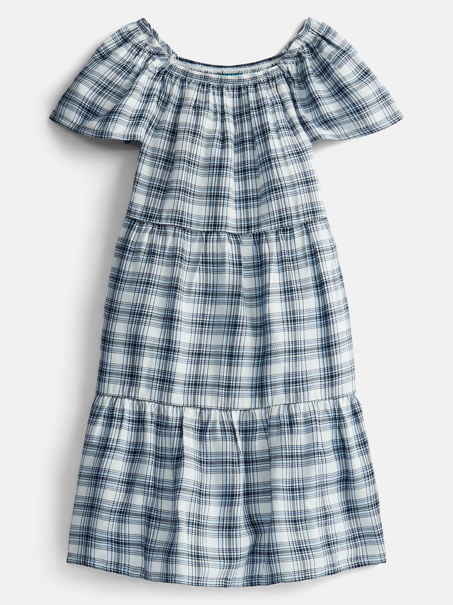 Wonder Nation Girls Woven Tiered Dress, Sizes 4-18 & Plus | Walmart (US)